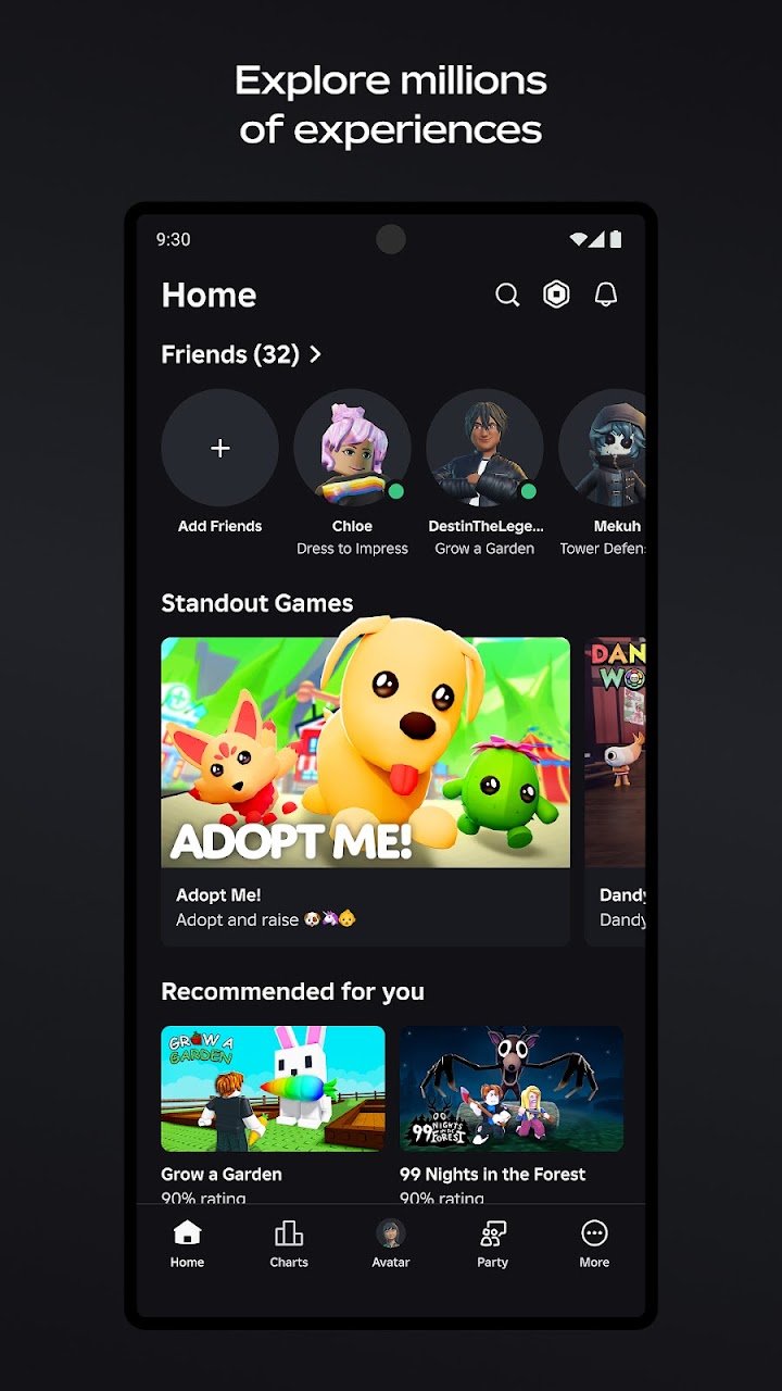 Roblox for Android: Download, Features & Requirements screenshot