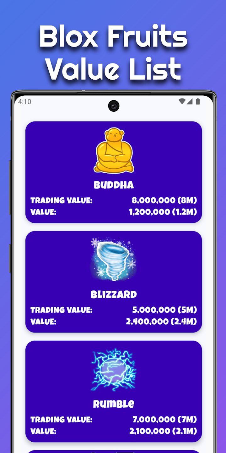 Blox Fruits Values App for Android: Download Guide screenshot