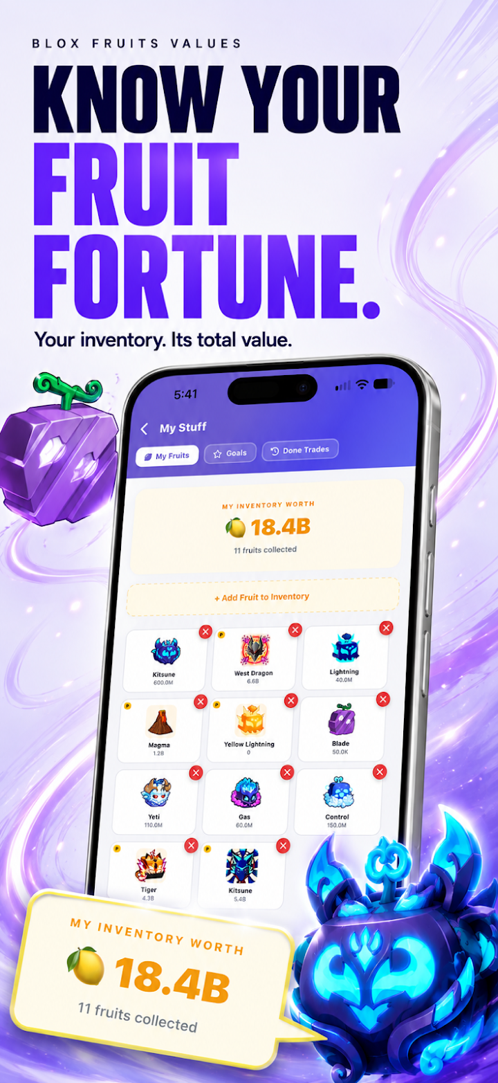 Fruit Values Calculator for Blox Fruits | AppGameGuide screenshot