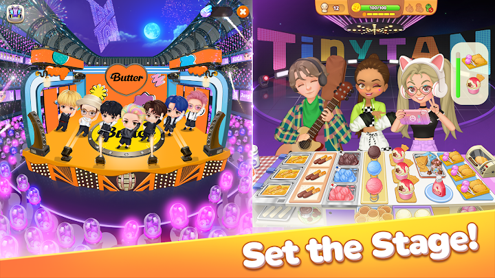 BTS Cooking On STOVE TinyTAN Android Guide and Requirements screenshot